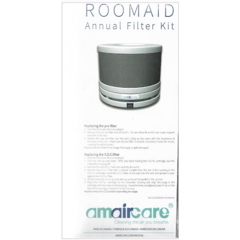 ROOMAID Kit de filtre annuel